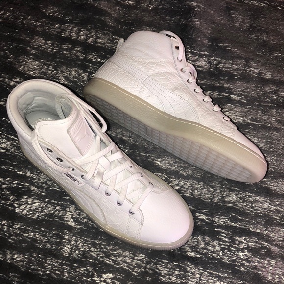 leather high tops womens